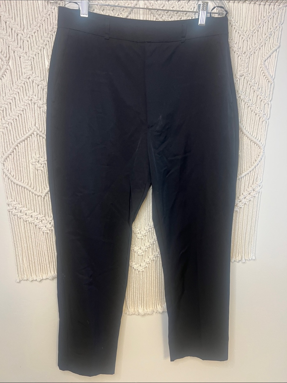 Zara Black Straight-Leg Women's Pants